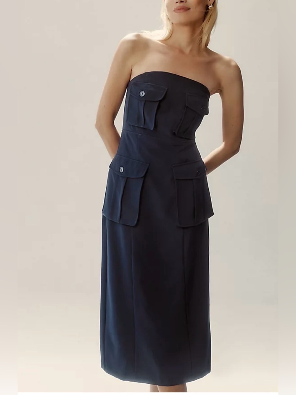 Anthropology, Porridge Clothing navy tube dress - medium